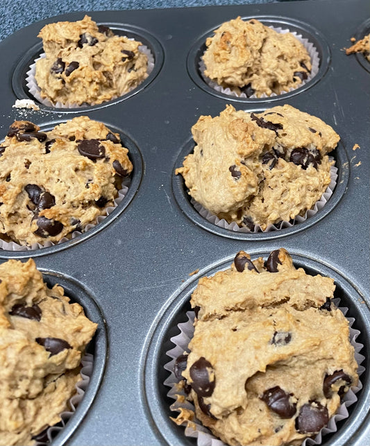 VANILLA CHOCOLATE CHIP MUFFINS